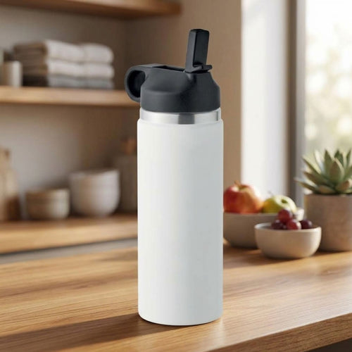 Borraccia Termica Sottovuoto in Acciaio Inox con Cannuccia (500ml)