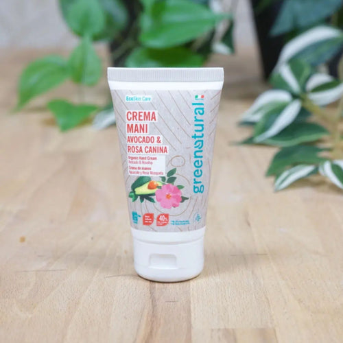 Crema Mani Protettiva all'Avocado e Rosa Canina“ Greenatural