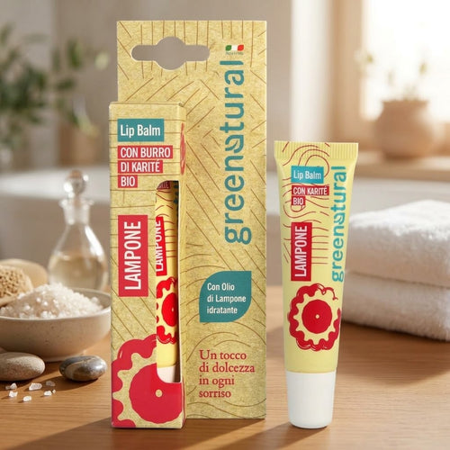 Balsamo Labbra Nutriente al Lampone con Karitè© “ Greenatural