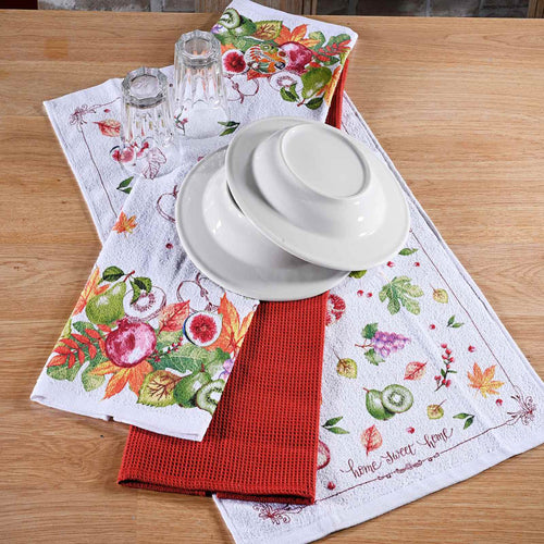 Set 3 Canovacci in Cotone "Botanica & Frutti"