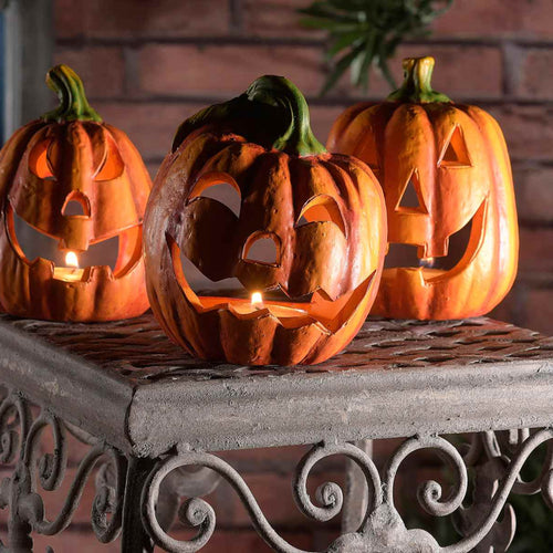 Zucca Portacandela Tealight in Terracotta Colorata